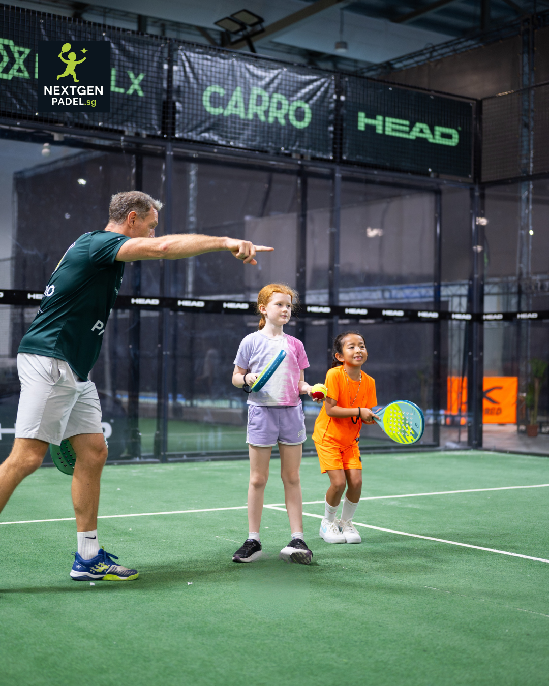 teaching Padel and showing the way
